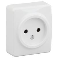 купить Эксперт белый розетка открытая 1-мест IP20  в Йошкар-Оле Эксперт белый розетка открытая 1-мест IP20