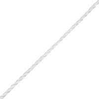 Шнур витой трехпрядный ПП 3мм 20м белый