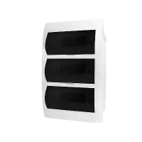 Бокс 36мод встраиваемый белый черная прозрачная дверь IP41 PDB/R 10 Jazzway