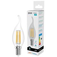 Лампа свеча на ветру свд Е14 8Вт 4100К 540лм СА35 прозрачная филамент Gauss