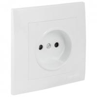 купить Валенсия белый розетка скрытая 1-мест шторки IP20  в Йошкар-Оле Валенсия белый розетка скрытая 1-мест шторки IP20