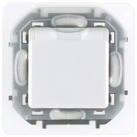 купить Инспириа белый розетка скрытая 1-мест заземление с крышкой шторки IP44  в Йошкар-Оле Инспириа белый розетка скрытая 1-мест заземление с крышкой шторки IP44