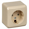 купить Этюд кремовый розетка открытая 1-мест заземление IP20  в Йошкар-Оле Этюд кремовый розетка открытая 1-мест заземление IP20