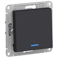 AtlasDesign карбон выключатель 1кл с подсветкой скрытая 10А IP20 