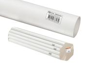 Труба гладкая жесткая 16мм ПВХ белый TDM