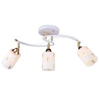 купить Светильник потолочный (люстра) 3*60Вт E27 белый/золото  в Йошкар-Оле Светильник потолочный (люстра) 3*60Вт E27 белый/золото