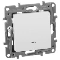 купить Этика белый выключатель 1кл с подсветкой скрытая 10А IP20  в Йошкар-Оле Этика белый выключатель 1кл с подсветкой скрытая 10А IP20