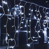 купить Гирлянда бахрома 12*0,6м белый 195свд соединяемая IP44 прозрачный провод мерцание в Йошкар-Оле Гирлянда бахрома 12*0,6м белый 195свд соединяемая IP44 прозрачный провод мерцание
