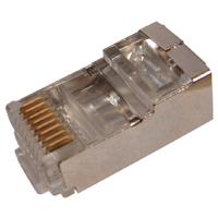 купить Разъем Jack компьютерный RJ45 8(8) Cat5e прозрачный экран 7шт в Йошкар-Оле Разъем Jack компьютерный RJ45 8(8) Cat5e прозрачный экран 7шт