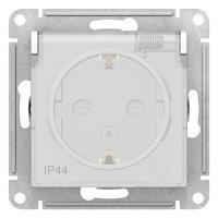 купить Атлас белый розетка скрытая 1-мест заземление с крышкой шторки IP44  в Йошкар-Оле Атлас белый розетка скрытая 1-мест заземление с крышкой шторки IP44