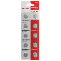 купить Батарейка дисковая G12 (386, LR1142, LR43) BL10 Rexant  в Йошкар-Оле Батарейка дисковая G12 (386, LR1142, LR43) BL10 Rexant