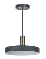 купить Светильник подвесной (люстра) 1*60Вт E27 черный/золото в Йошкар-Оле Светильник подвесной (люстра) 1*60Вт E27 черный/золото