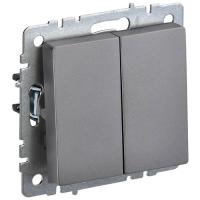 купить Брайт сталь выключатель 2кл скрытая 10А IP20  в Йошкар-Оле Брайт сталь выключатель 2кл скрытая 10А IP20