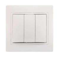 купить Кварта выключатель скрытая кремовый 3кл 10А IP20  в Йошкар-Оле Кварта выключатель скрытая кремовый 3кл 10А IP20