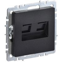 купить Брайт черный розетка RJ45 скрытая 2-ая  в Йошкар-Оле Брайт черный розетка RJ45 скрытая 2-ая