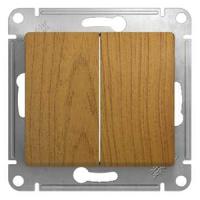 купить Глосса дуб выключатель 2кл скрытая 10А IP20  в Йошкар-Оле Глосса дуб выключатель 2кл скрытая 10А IP20