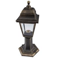 Светильник садово-парковый ландшафтный 60Вт E27 пластик бронза IP44 4х гранный Светильник садово-парковый ландшафтный 60Вт E27 пластик бронза IP44 4х гранный