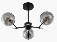 Светильник потолочный (люстра) 3*40Вт E27 черный/хром