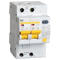 Дифавтомат 2Р 16А C 30мА 4,5кА АД12 3,5мод IEK