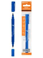 Маркер для кабеля синий 0,4мм/1мм TDM двусторонний
