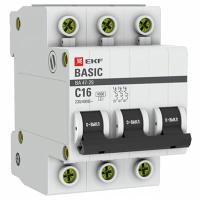 купить Автомат 3Р 16А C 4,5кА ВА47-29 EKF Basic  в Йошкар-Оле Автомат 3Р 16А C 4,5кА ВА47-29 EKF Basic