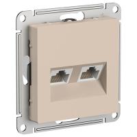 купить Атлас песочный розетка RJ45 скрытая 2-ая  в Йошкар-Оле Атлас песочный розетка RJ45 скрытая 2-ая