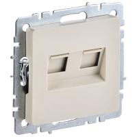 купить Брайт бежевый розетка RJ45 скрытая 2-ая  в Йошкар-Оле Брайт бежевый розетка RJ45 скрытая 2-ая