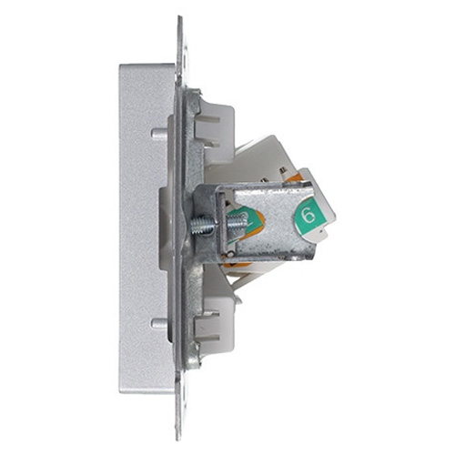 AtlasDesign алюминий розетка RJ45 скрытая 1-ая  