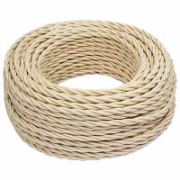 купить Ретро 2*2,5 коричневый провод витой матовый бухта /(50м) BIRONI в Йошкар-Оле Ретро 2*2,5 коричневый провод витой матовый бухта /(50м) BIRONI