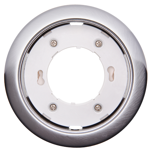 Светильник точечный GX53 круг хром матовый встраиваемый Jazzway