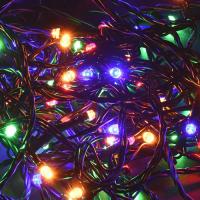 купить Гирлянда нить 5м RGB 50свд с контроллером IP20 зеленый провод 8реж в Йошкар-Оле Гирлянда нить 5м RGB 50свд с контроллером IP20 зеленый провод 8реж