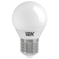 Лампа свд 220В E27 7Вт 6500К 630лм шар G45 матовая IEK