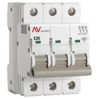 купить Автомат 3Р 25А C 6кА AV-6 EKF Averes  в Йошкар-Оле Автомат 3Р 25А C 6кА AV-6 EKF Averes