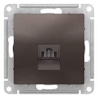 купить Атлас мокко розетка RJ45 скрытая 1-ая   в Йошкар-Оле Атлас мокко розетка RJ45 скрытая 1-ая