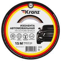 купить Изолента флис 19мм*15м черный Kranz автомобильная в Йошкар-Оле Изолента флис 19мм*15м черный Kranz автомобильная