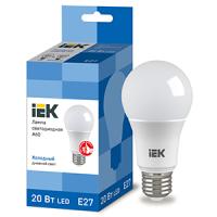 Лампа свд Е27 20Вт 6500К 1800лм стандарт А70 матовая  IEK