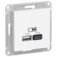 AtlasDesign лотос розетка USB A+C скрытая 2-ая 