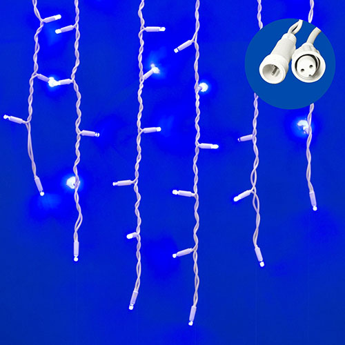 купить Гирлянда бахрома 3*0,7м синий 200свд IP67 белый провод эффект мерцания каучук в Йошкар-Оле Гирлянда бахрома 3*0,7м синий 200свд IP67 белый провод эффект мерцания каучук