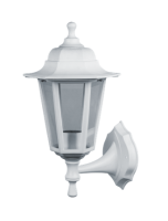 купить Светильник садово-парковый настенный 60Вт E27 пластик белый IP44 6ти гранный в Йошкар-Оле Светильник садово-парковый настенный 60Вт E27 пластик белый IP44 6ти гранный
