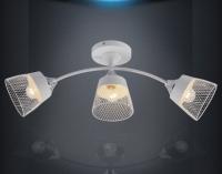 купить Светильник потолочный (люстра) 3*60Вт E27 белый/хром в Йошкар-Оле Светильник потолочный (люстра) 3*60Вт E27 белый/хром