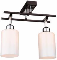 купить Светильник потолочный (люстра) 2*60Вт E27 черный/хром  в Йошкар-Оле Светильник потолочный (люстра) 2*60Вт E27 черный/хром