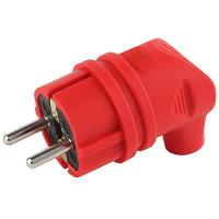 купить Вилка 16А угловая заземление красный каучук IP44 ЭРА  в Йошкар-Оле Вилка 16А угловая заземление красный каучук IP44 ЭРА