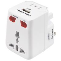 купить Переходник 6А белый квадрат Rexant с USB путешественник в Йошкар-Оле Переходник 6А белый квадрат Rexant с USB путешественник