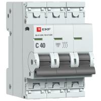 Автомат 3Р 40А C 6кА ВА47-63N EKF 