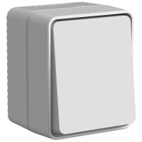 AtlasDesign Profi54 серый переключатель 1кл открытая 10А IP54 