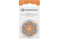 купить Батарейка дисковая ZA13 BL6 Daewoo слуховой аппарат в Йошкар-Оле Батарейка дисковая ZA13 BL6 Daewoo слуховой аппарат