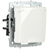 купить Брайт белый розетка скрытая 1-мест заземление с крышкой шторки IP20  в Йошкар-Оле Брайт белый розетка скрытая 1-мест заземление с крышкой шторки IP20
