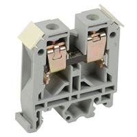 Зажим клеммный DIN-рейка 6мм2 50А серый IEK 2шт