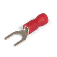 Наконечник вилка 0,25-1,5мм2 4мм изолированный красный ПВХ НВИ КВТ 100шт