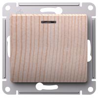 купить Глосса сосна выключатель 1кл с подсветкой скрытая 10А IP20  в Йошкар-Оле Глосса сосна выключатель 1кл с подсветкой скрытая 10А IP20